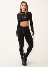 Legging Cós Alto Superhot Comfy Preto CAL5344